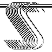 30 Paquete Ganchos en Forma de S - S Ganchos Cocina Metal Acero Inoxidable ganchos para el gabinete de la Cocina Oficina…